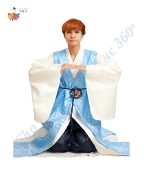 Hanbok nam xanh biển 1