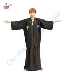 Kimono nam đen 1