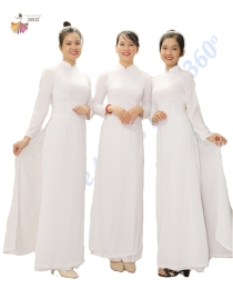Áo dai trắng trơn 