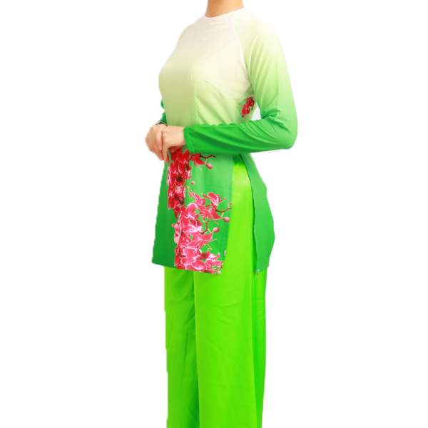 Bà ba xanh lá, hoa đào nữ, quần phi