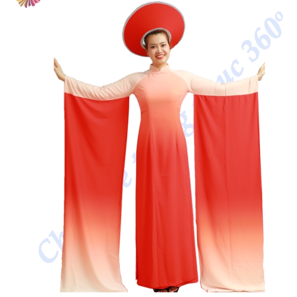 Áo dài đỏ loan 1