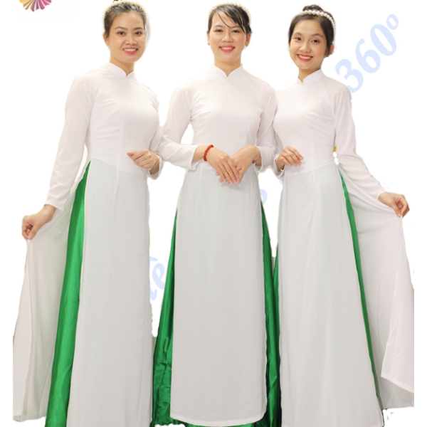 Áo dai trắng trơn quần xanh