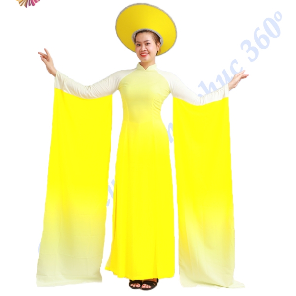 Áo dài vàng loan 1