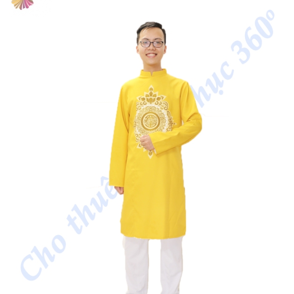 Áo dài vàng nam