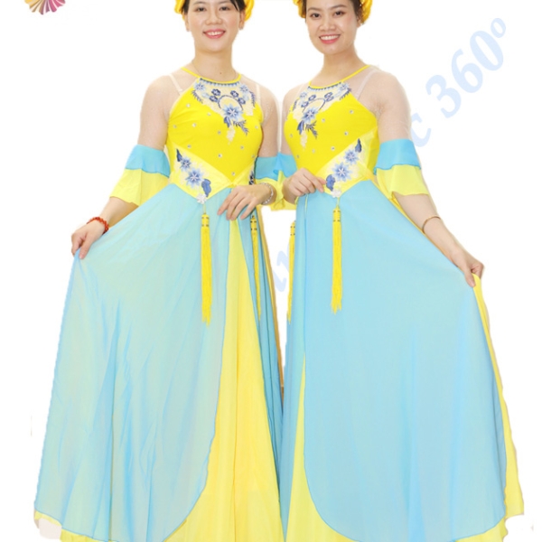  Tứ thân vàng xanh biển